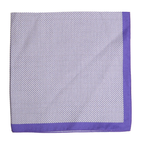 M. Andrews // Silk + Linen Pocket Square // Purple