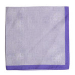 M. Andrews // Silk + Linen Pocket Square // Purple