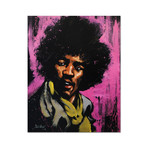 Jimi Hendrix // Purple Haze (28"W x 35"H x 1"D)