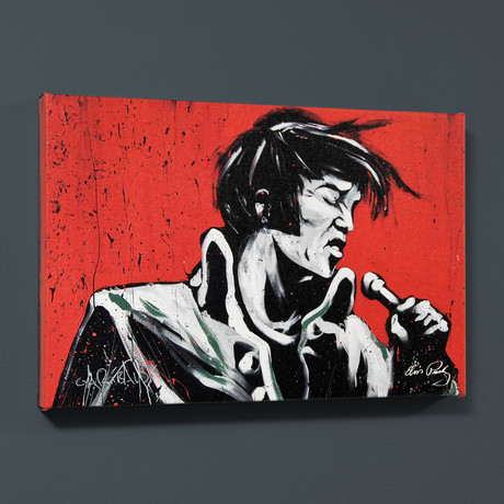 Elvis Presley // Revolution (18"W x 12"H x 1"D)