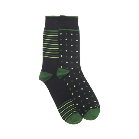 Green Sock Pack // Set of 2 (Sizes 7-9)
