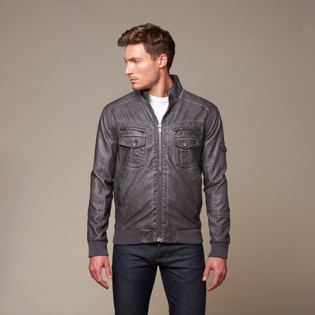 Gold Label Moto Jacket // Charcoal (L)
