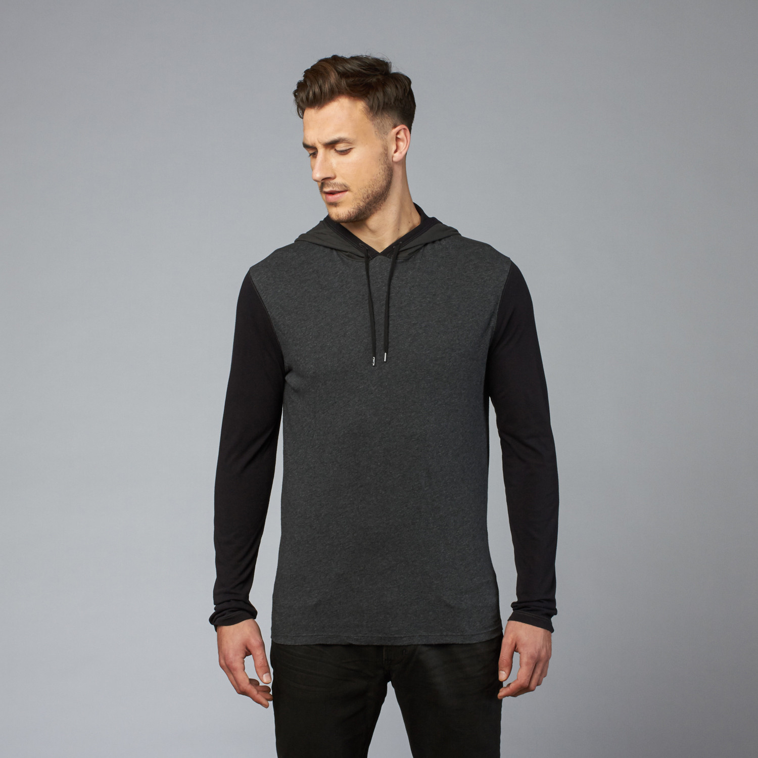 Tri Color Hoodie // Charcoal Heather (S) - John Varvatos Star USA ...