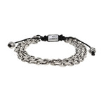 Mixed Sterling Silver Chain Bracelet