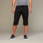 Cargo Open Bottom Cuff Short // Black (M)