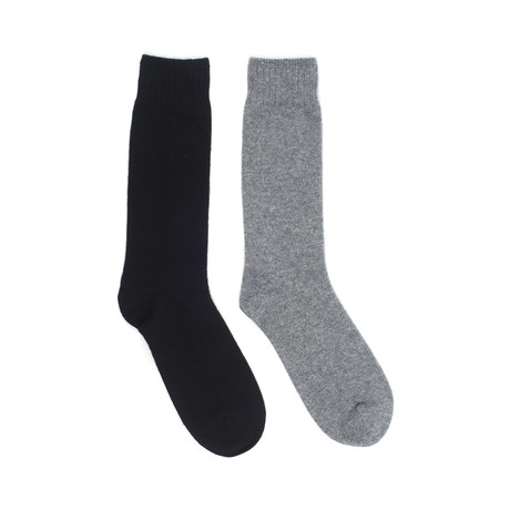 Mr. Betulle Cashmere // Set of 2 (Black, Heather Gray)