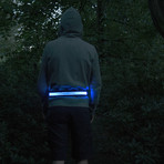 LED Reflective Belt // Blue