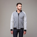 Brian Zip Up Sweater // Grey (S)