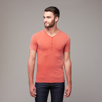 Laethe Henley Shirt // Orange (S)