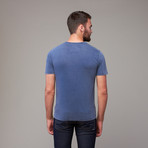 Laethe Henley Shirt // Navy (M)