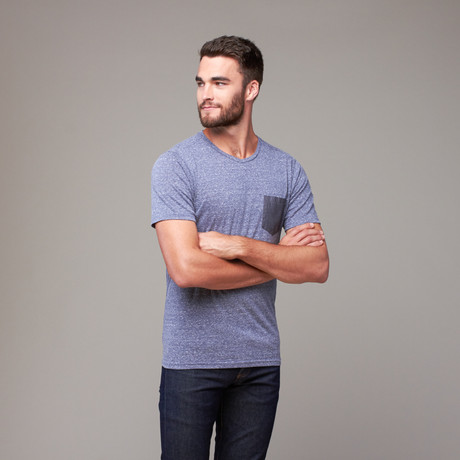 Luke Pocket T Shirt // Navy (S)