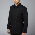 Double Breasted Peacoat // Charcoal (2XL)