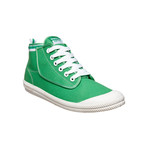 High Leap Canvas // Green + White (US: 8)