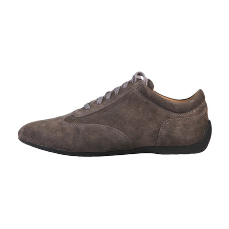Imola Suede Low-Top Sneaker // Dark Brown + Grey (Euro: 39)