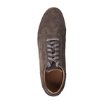 Imola Suede Low-Top Sneaker // Dark Brown + Grey (Euro: 41)