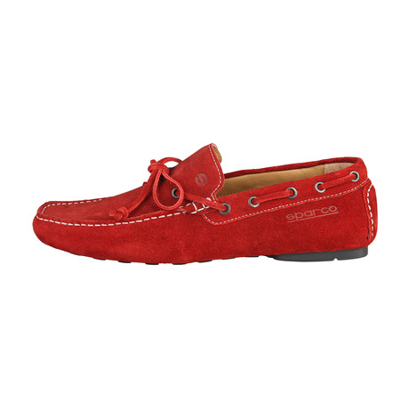 Magny-Kours Suede Loafer // Red (Euro: 39)