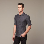 Garrison Short-Sleeve Shirt // Black Chambray (S)