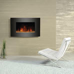 Convex Front Electric Fireplace