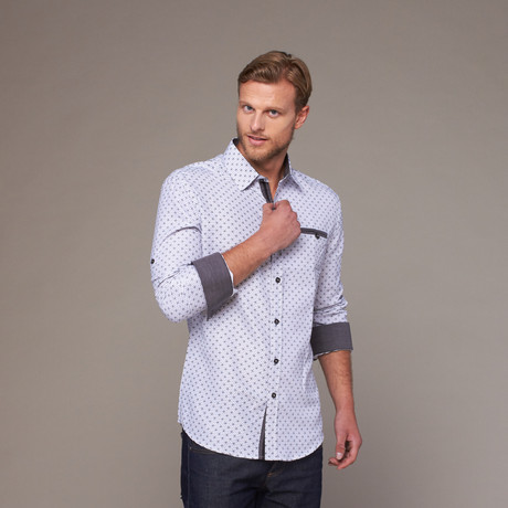 Sakura Dot Shirt // White (XL)