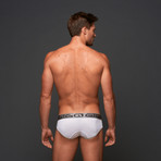 Gigo Sheen Brief // White (Large (34"-36"))