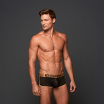 Gigo Sheen Boxer Short // Black (Large (34"-36"))