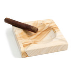 Four Cigar Ashtray // Natural Marble