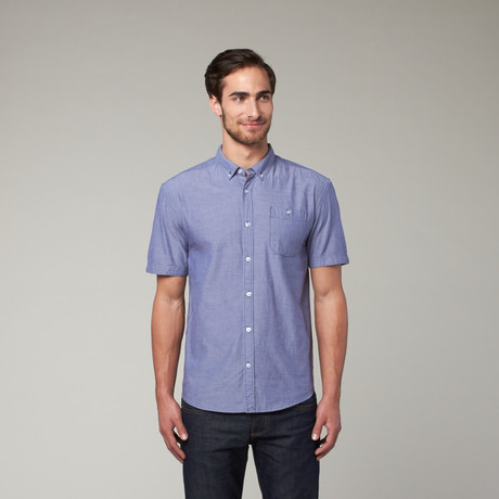 Classic Solid Button Up // Indigo (S)