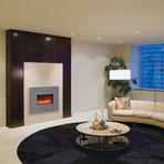 Electric Fireplace // Grey Limestone (38"L x 26.6"W)