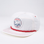 Vacation Nylon Snapback Hat // White