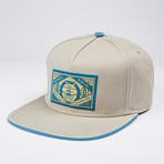 Truck Label Snapback Hat // Grey