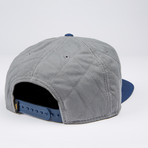 Torch Quilted Snapback Hat // Grey