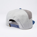 Royalty Side Mesh Snapback Hat // Grey