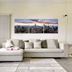 NYC Sunset Skyline (20"W x 20"H x 0.5"D)