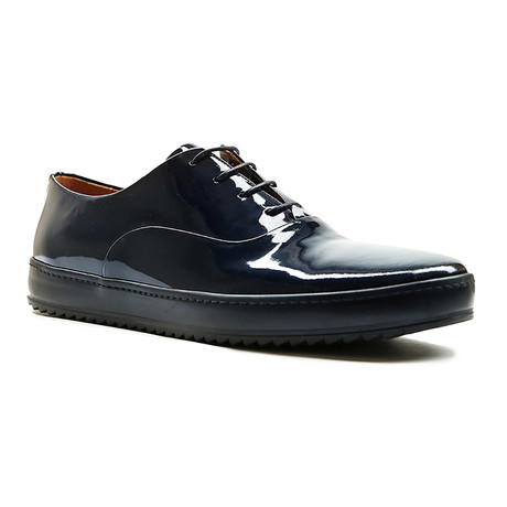 Jarno Trulli Patent Lace-Up Shoe // Blue (Euro: 40)