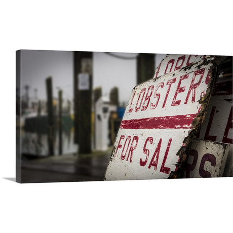Lobsters for Sale (Canvas Print: 12" x 18")