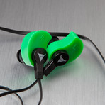 Decibullz Contour Custom Molded Earphones // Green