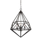Facet Pendant // 3 Bulbs