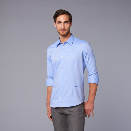 Just Cavalli Woven Shirt // Sky Blue (US: 39)