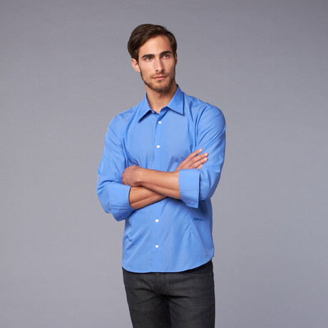 Just Cavalli Woven Shirt // Blue (US: 39)