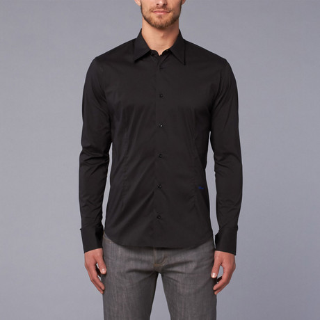 Just Cavalli Woven Shirt // Black (US: 39)
