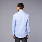 Just Cavalli Woven Cutaway Collar Shirt // Sky Blue (US: 44)