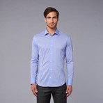 Just Cavalli Woven Cutaway Collar Shirt // Light Blue (US: 44)