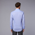 Just Cavalli Woven Cutaway Collar Shirt // Light Blue (US: 41)