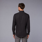 Woven Cutaway Collar Shirt // Jet Black (US: 44)