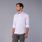 Just Cavalli Woven Cutaway Collar Shirt // Lavender (US: 40)