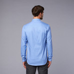 Woven Micro-Weave Shirt // Blue (US: 44)