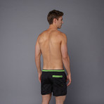 ICON 2 Shorts // Black + Lime (S)