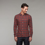 Red Christmas Button-Up // Red Plaid (2XL)