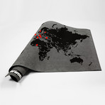 Pin World Map // Black (XL)