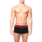 2-Pack Solid Brazilian Microfiber Trunks // Red (S)
